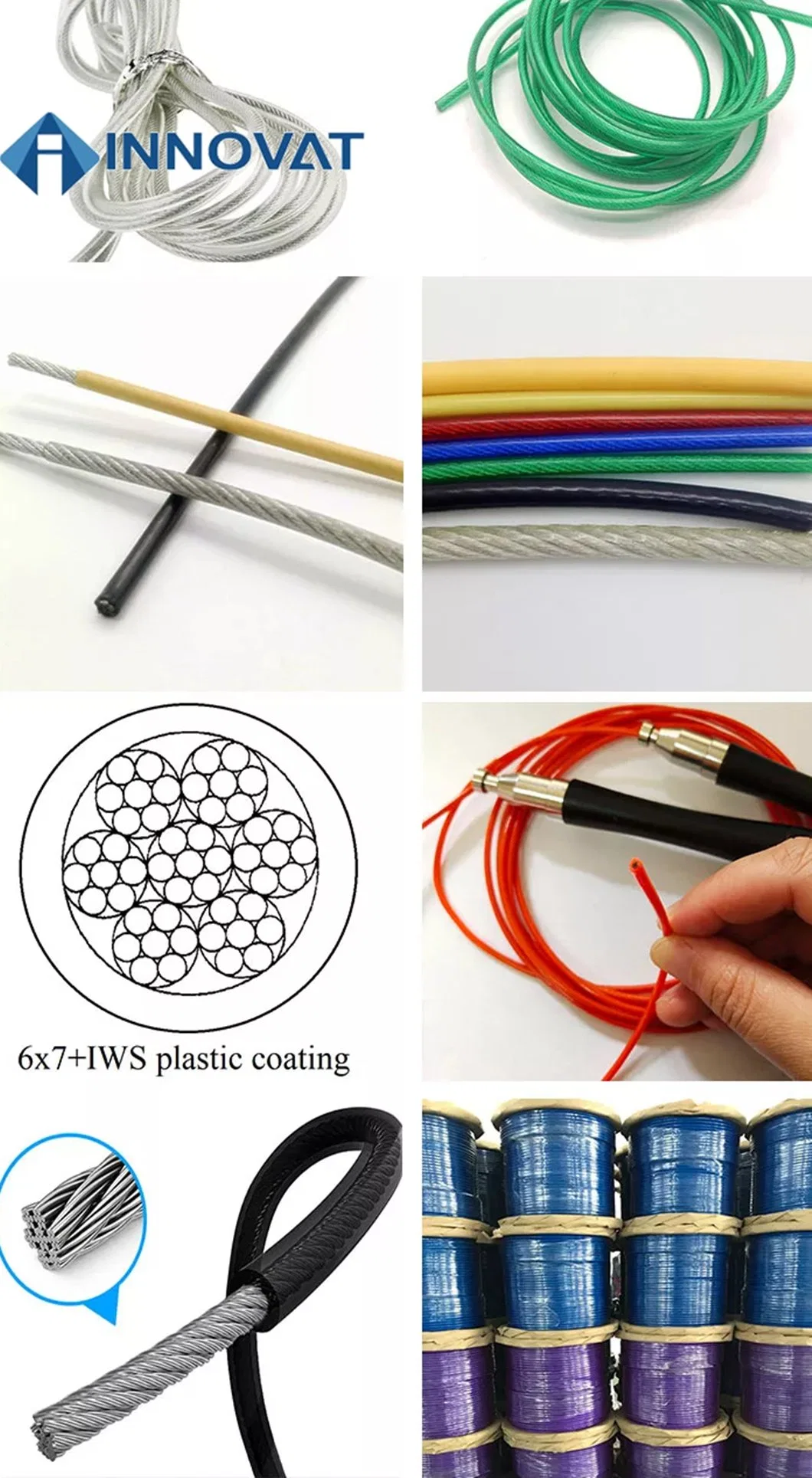 Plastic Coated Wire Corrosion Resistant Site Binding Coated Wire Hand DIY Flower Rack Gardening Color PVC Coated Wire