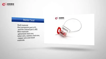 Jcms007 Twister Seal Custom Electric Gas Meter Lead Security Seal