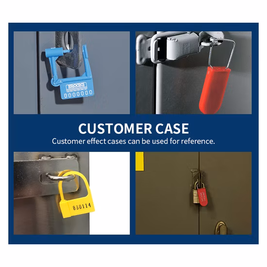Disposable Custom Airline Bags Lock Tamper Proof Security Plastic Padlock Seal